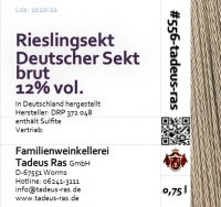 Ras Riesling Deutscher Sekt brut